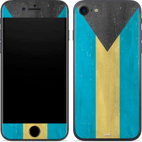 Bahamas Flag Distressed iPhone 8 Skin